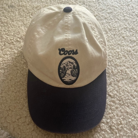 Brixton X Coors White And Blue Cap 